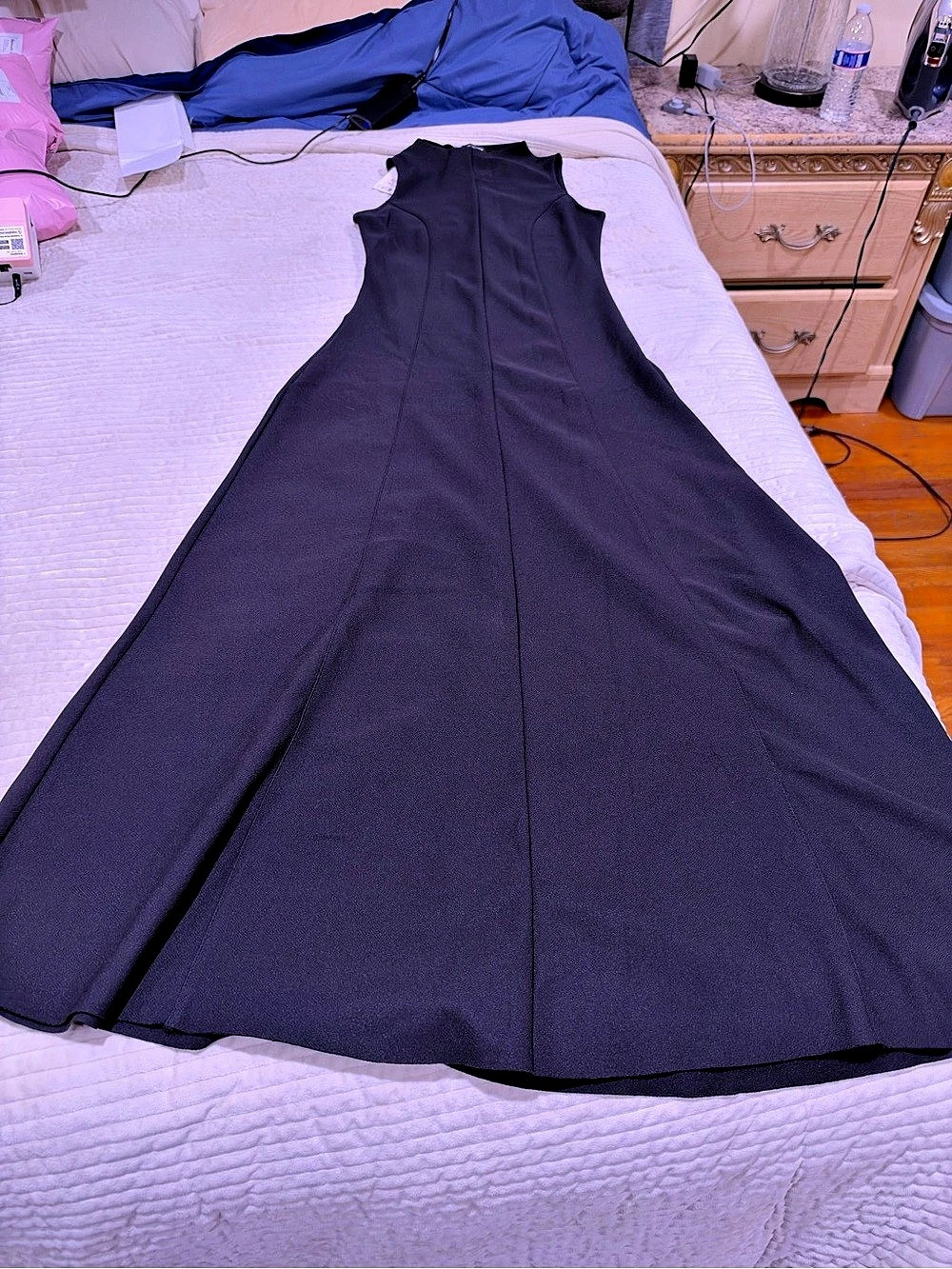 Zara Sleeveless Maxi Dress in Black Size Medium NWT
